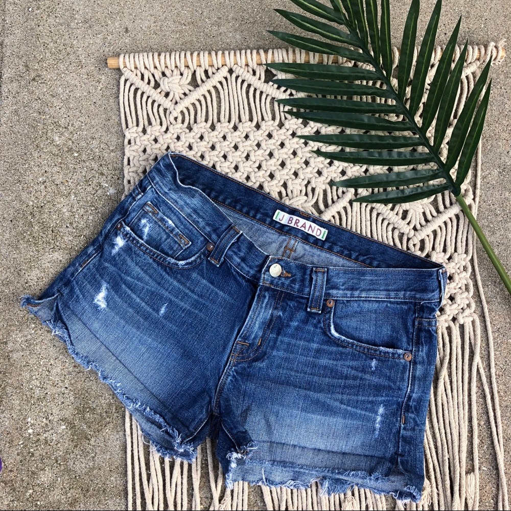 J Brand Distressed Jean Shorts Size 28